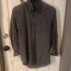 Van Heusen Charcoal Striped Button Down Shirt